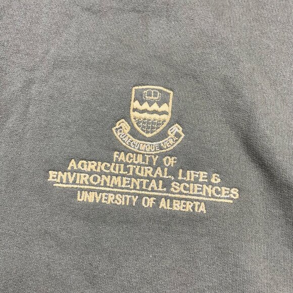 University of Alberta Faculty of Agriculture Hoodie Sweater Size Large L Green - Picture 2 of 8